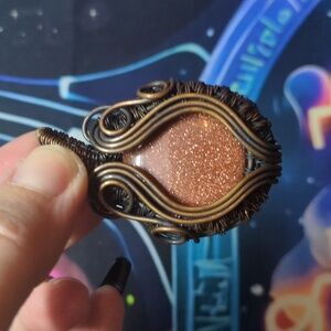 Handcrafted Copper Wire Wrapped Pendant